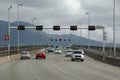 Traffic on Tasman Bridge, Hobart Royalty Free Stock Photo