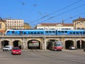 Traffic of transport in the city