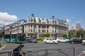 Traffic At University Square In Bucharest Royalty Free Stock Photo