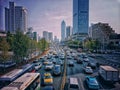 traffic view in Wuhan city