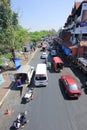 Traffic on Wichayanon Road. Near Kad Luang