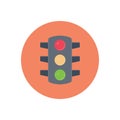 Traffice vector flat colour icon Royalty Free Stock Photo