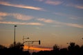 Trafficlights outdoors in early morning