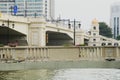 Trafic bridge in Guangzhou City Royalty Free Stock Photo