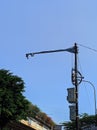 Trafic light with cctv in th street