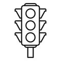 Trafic lights icon, outline style