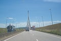 Highway abd Normandy bridge, le Havre, France