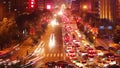 Trafic Of Xi`an At Night,China.