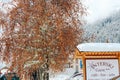 Trafoi, Italy - 03 24 2013: views of the beautiful Alpen village Trafoi in winter landscape Royalty Free Stock Photo