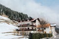 Trafoi, Italy - 03 24 2013: views of the beautiful Alpen village Trafoi in winter landscape Royalty Free Stock Photo