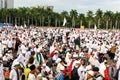 Tragedy of Indonesian Muslim demonstrations or peaceful demonstrations