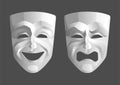 Tragicomic Theater Masks Royalty Free Stock Photo