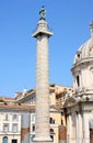 Traian column in Rome, Italy Royalty Free Stock Photo