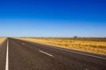 traight road in the dessert of Australia on the Flinders Hightway, Quennsland Australia