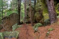 Trail Along Butte at Castle Mound Royalty Free Stock Photo