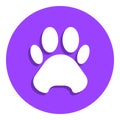 trail of the beast badge icon. Simple glyph, flat vector of web icons for ui and ux, website or mobile application