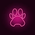 trail of the beast icon. Elements of Web in neon style icons. Simple icon for websites, web design, mobile app, info graphics