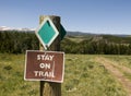 Trail in Big Horn Mountains Royalty Free Stock Photo