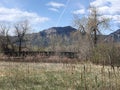 Trail Bridge overlooking Rockies