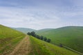 Trail in Brushy Peak Regional Park, East San Francisco bay, Livermore, California Royalty Free Stock Photo