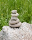 Trail cairn marking the proper trail