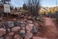 Trail in colorado springs garden of the gods rocky mountains adventure travel photography Royalty Free Stock Photo