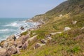 Trail in Costao do Santinho, Aranhas mountain Royalty Free Stock Photo