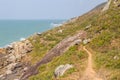 Trail in Costao do Santinho, Aranhas mountain Royalty Free Stock Photo