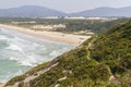 Trail in Costao do Santinho, Aranhas mountain