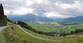 Trail at the european alps saalfelden leogang