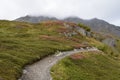 Trail at Exit Glacier, Harding Ice field, Kenai Fjords National Park, Seward, Alaska, United States Royalty Free Stock Photo