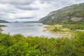 Trail, Forest and Lapataia bay,Tierra del Fuego National Park