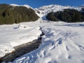 A trail in Klosters Royalty Free Stock Photo