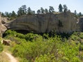 Trail Leading to Cave at Pictograph Cave State Park near Billings, Montana