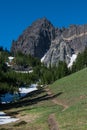 Trail Leads to Three Fingered Jack Royalty Free Stock Photo