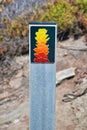 Trail marker of the Hakea Trail, Fitzgerald River National Park, Australia Royalty Free Stock Photo