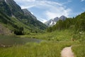 Trail Beside Maroon Lake Royalty Free Stock Photo