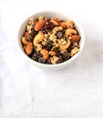 Trail Mix of dry fruits and chocolate chips Royalty Free Stock Photo