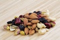 Trail Mix, nuts and dried fruits a great snack food Royalty Free Stock Photo