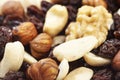 Trail mix nuts and raisins Royalty Free Stock Photo