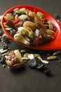 Trail Mix Snack of Nuts and Dried Fruits Royalty Free Stock Photo