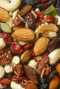 Trail Mix Snack of Nuts and Dried Fruits Royalty Free Stock Photo