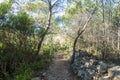 Trail through the mountains of Irta de Alcocebre Royalty Free Stock Photo