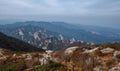 Trail near the Summit of Seorak Mountain, South Korea Daecheongbong Royalty Free Stock Photo