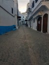 Trail in the old city of Tetouan, Morocco Royalty Free Stock Photo