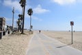 Trail pathway along Venice Beach California