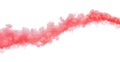 Trail of red smoke on white background Royalty Free Stock Photo