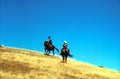 Trail ride to the sky Royalty Free Stock Photo