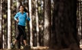Trail running forest Royalty Free Stock Photo