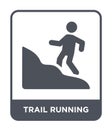 trail running icon in trendy design style. trail running icon isolated on white background. trail running vector icon simple and